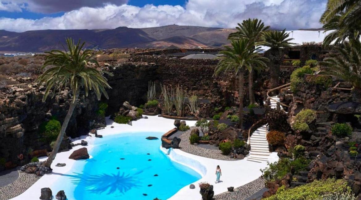 Lanzarote Casa Volcanica-Anclada Sobre La Lava Del Volcan Montana Blanca 外观 照片